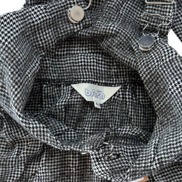 ATELIER BARN - PLAID DRESS - 51%WOOL/ 49% COTTON - BLACK/WHITE - NWT - Picture 3 of 4